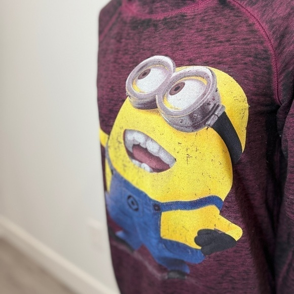 Despicable Me Purple Long Sleeve Lightweight Hoodie (Small) - Picture 3 of 6